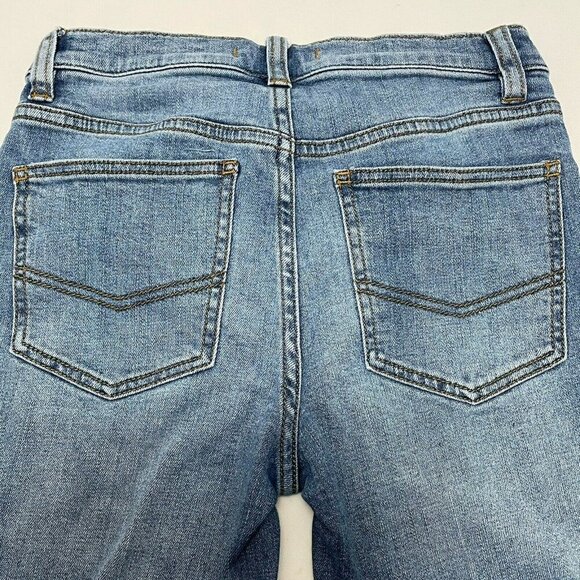 Free People Bootcut Crop Jeans Women W26 Flare Button Fly Boho Hippie Retro Fray - Picture 9 of 12